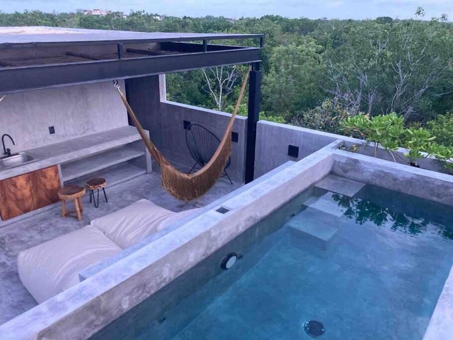 Apartment New 2 Bdr, Private Rooftop Pool, Gym And Cowork Tulum