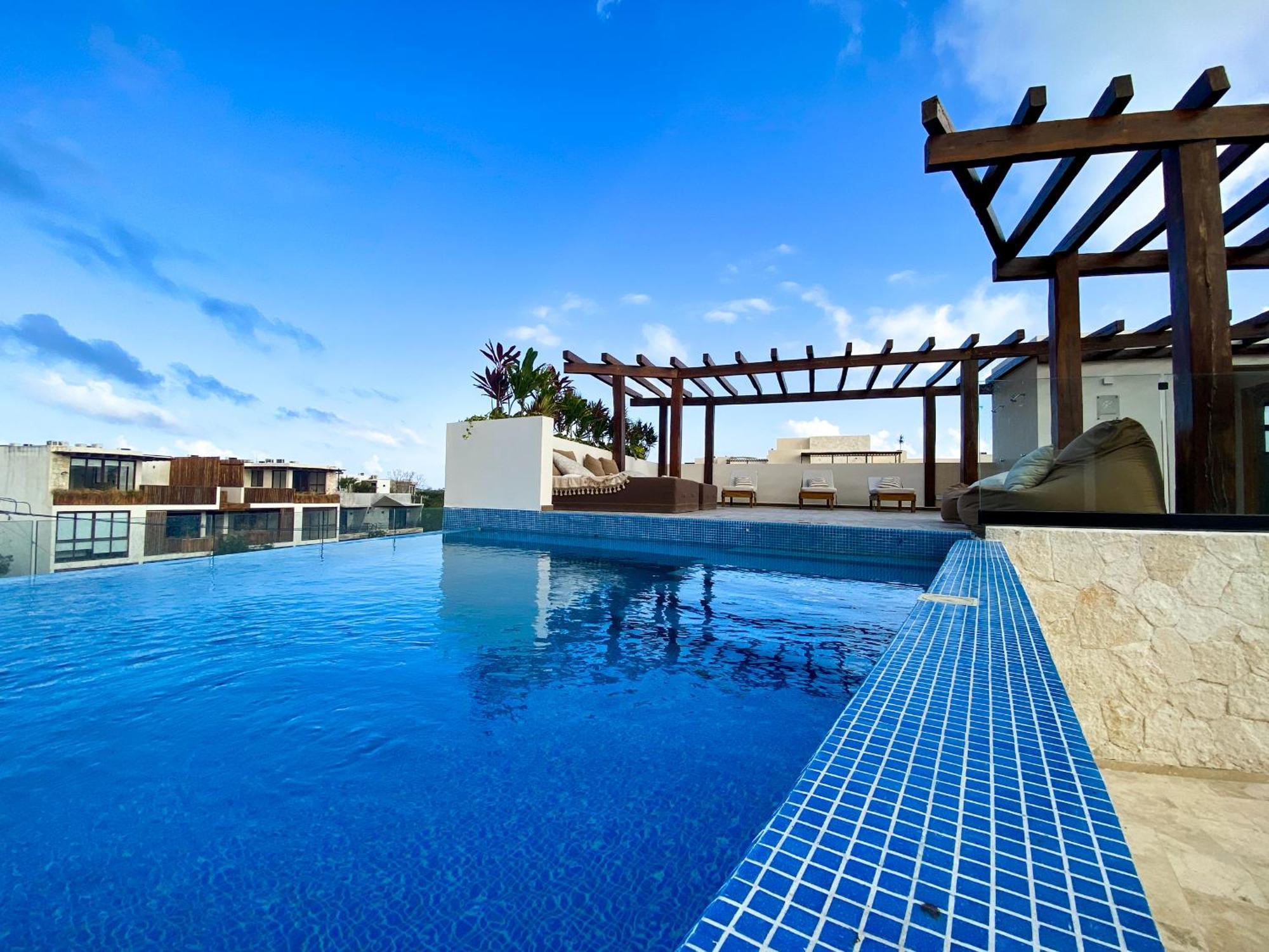 Apartment Boho Swim-up With Priv Pool, Terrace , Gym And Bar Tulum