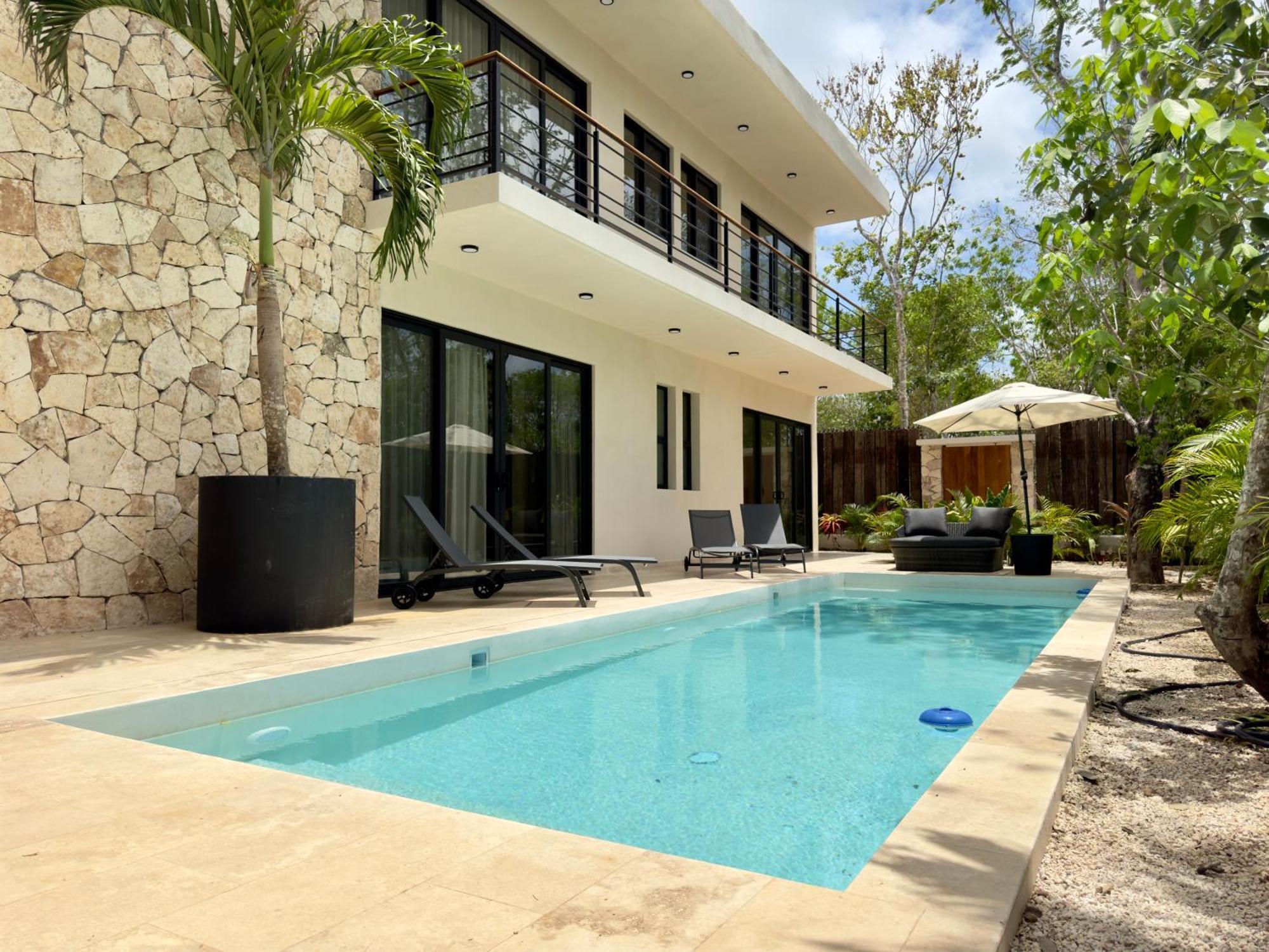 Casa Laak, Luxury Villa, 5 Bedroom 7 Bt, Heated Pool Pousada Tulum