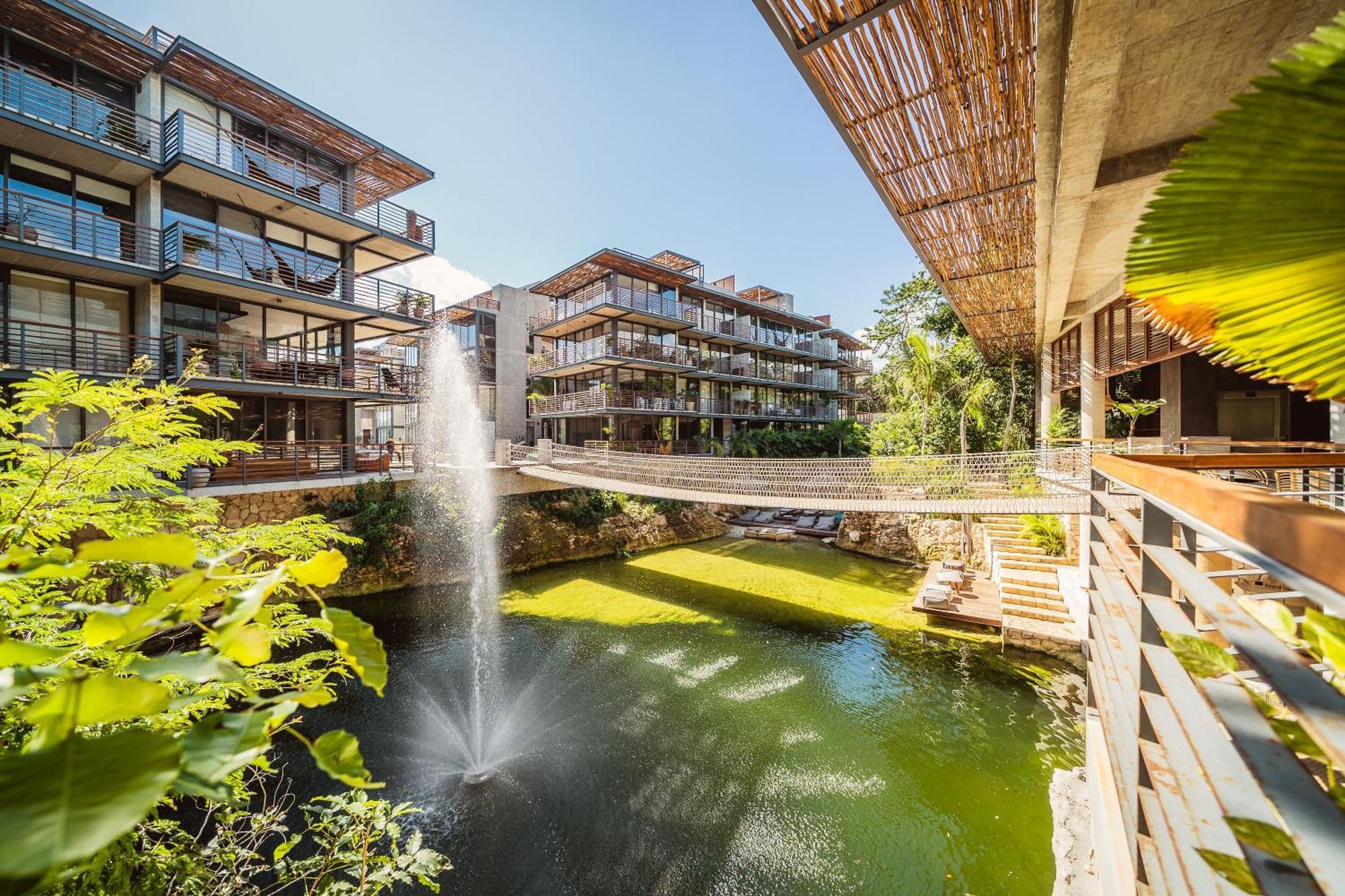 Waterworld 2br On Cenote Pools And Gym Club Apartment