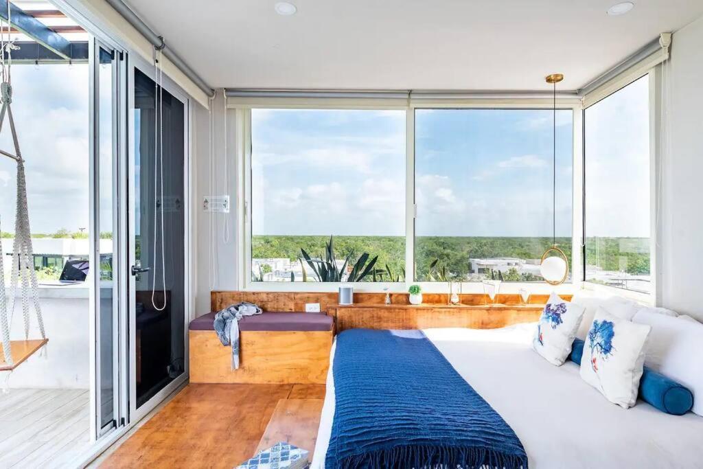 Apartment Designer Penthouse - Rooftop Pool & Jungle View Tulum