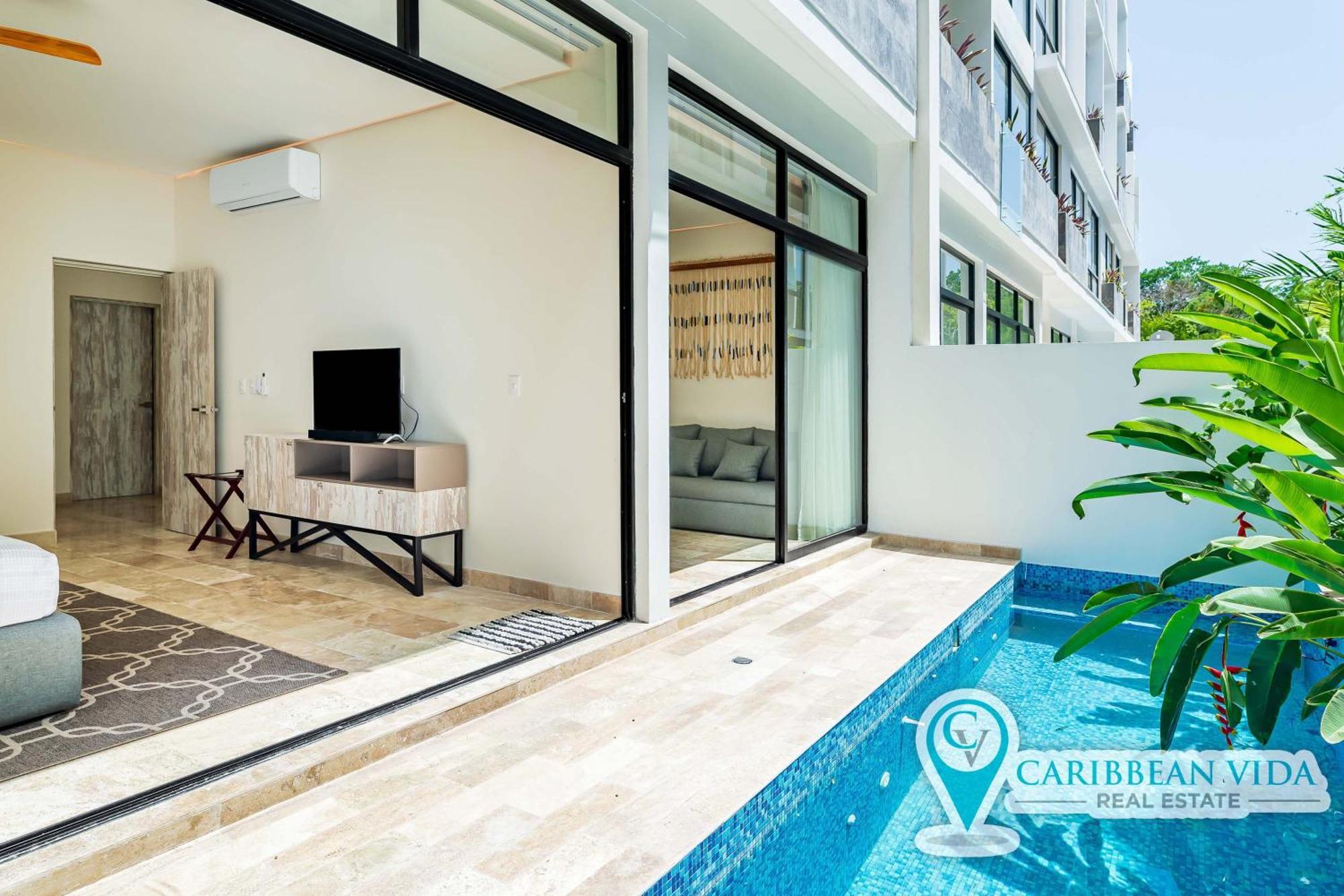 Apartment Stylish Sexy 1 Bd W/ Private Pool & Rooftop Pool *