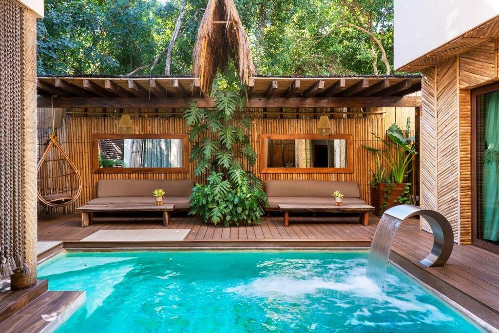 Tulum-Style Retreat 5Br Villa With Pool And Relaxing Jacuzzi Villa Tulum