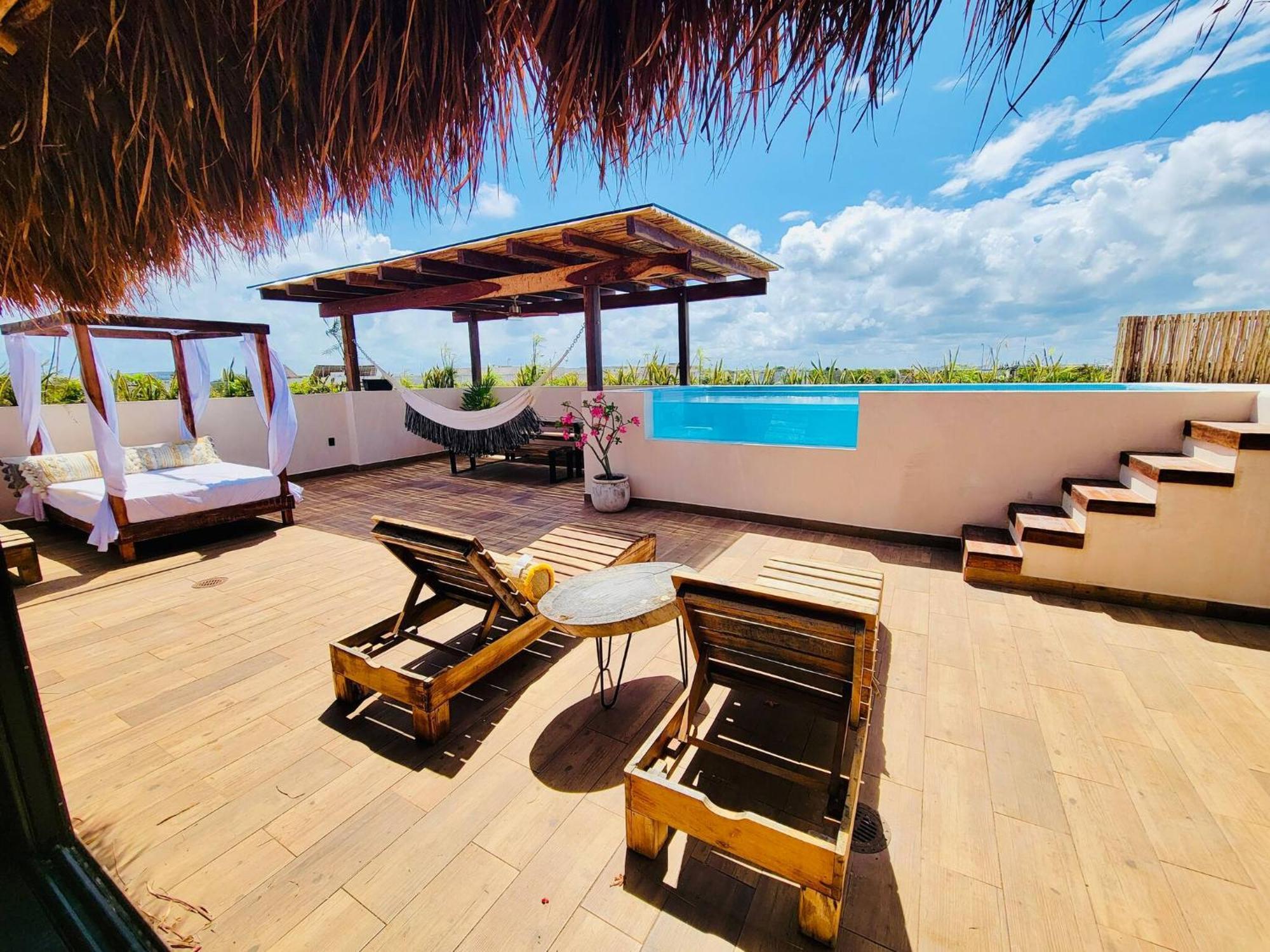 Villa 4 Bedroom Deluxe Penthouse With Private Roof Garden With Pool In Aldea Zama Tikal 17 *