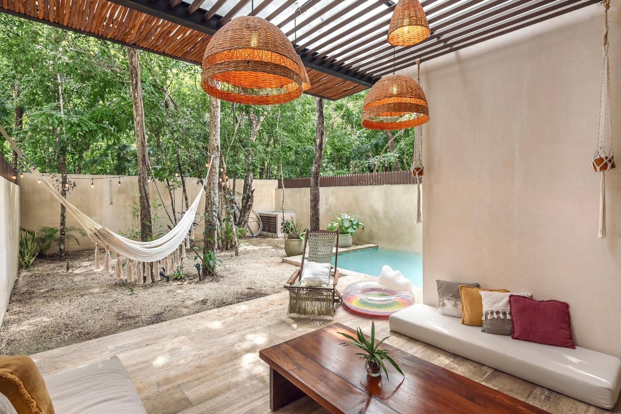 Apartment Private & Infinity Pool, King Bed, Sauna, Gym & Tulum