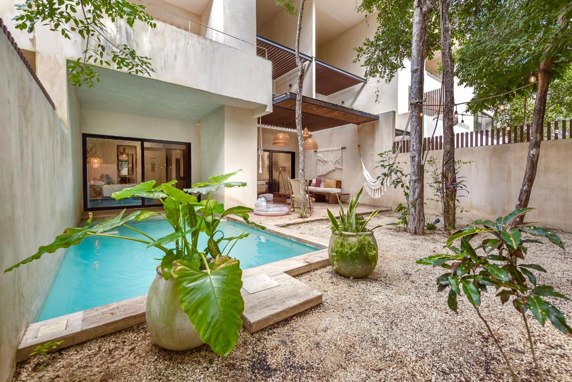Private & Infinity Pool, King Bed, Sauna, Gym & Tulum