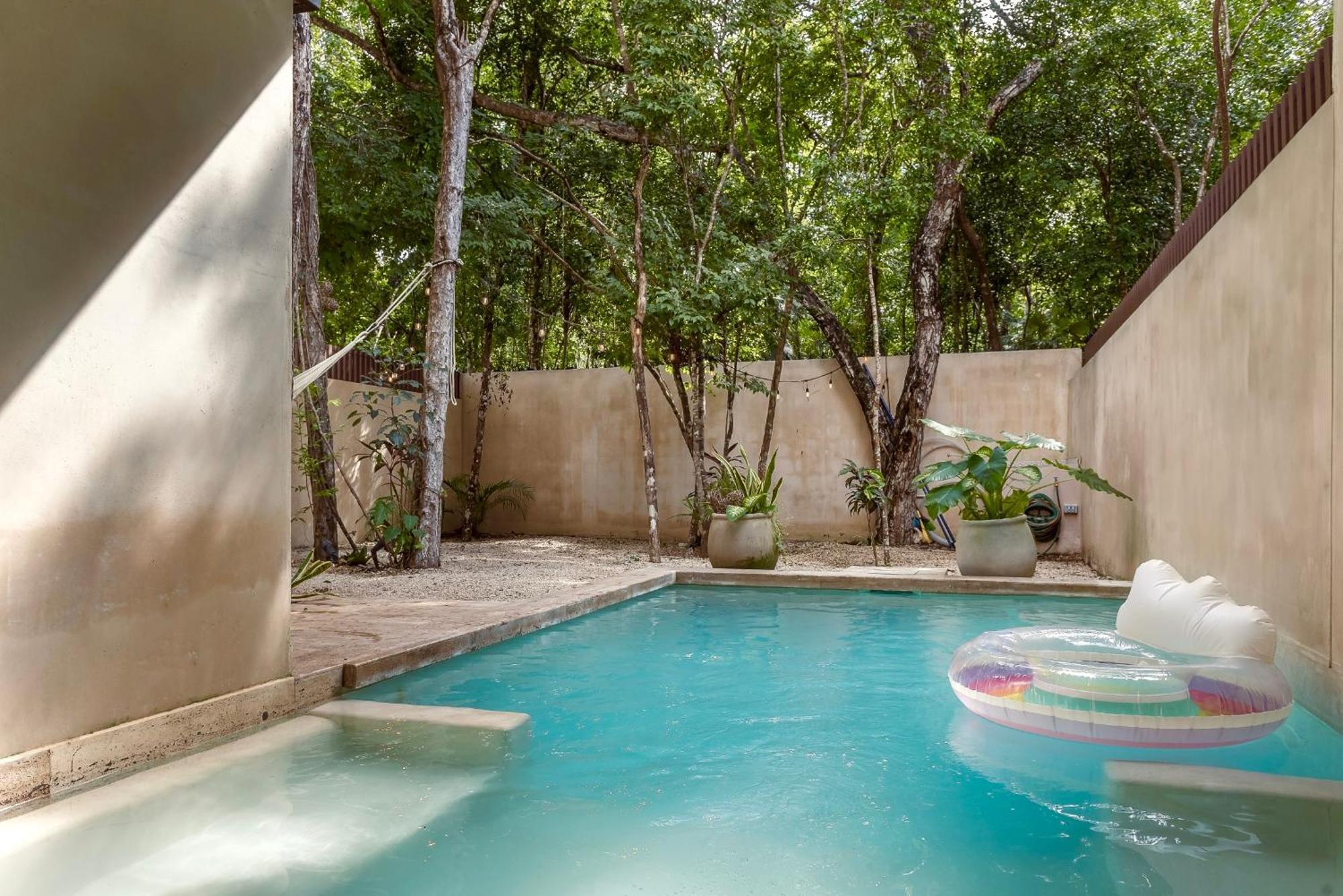 Apartment Private & Infinity Pool, King Bed, Sauna, Gym & Tulum