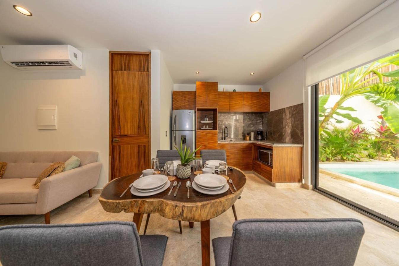 Apartment 2 Bedroom With Direct Walk-out To Pool, Sauna, And Gym Tulum