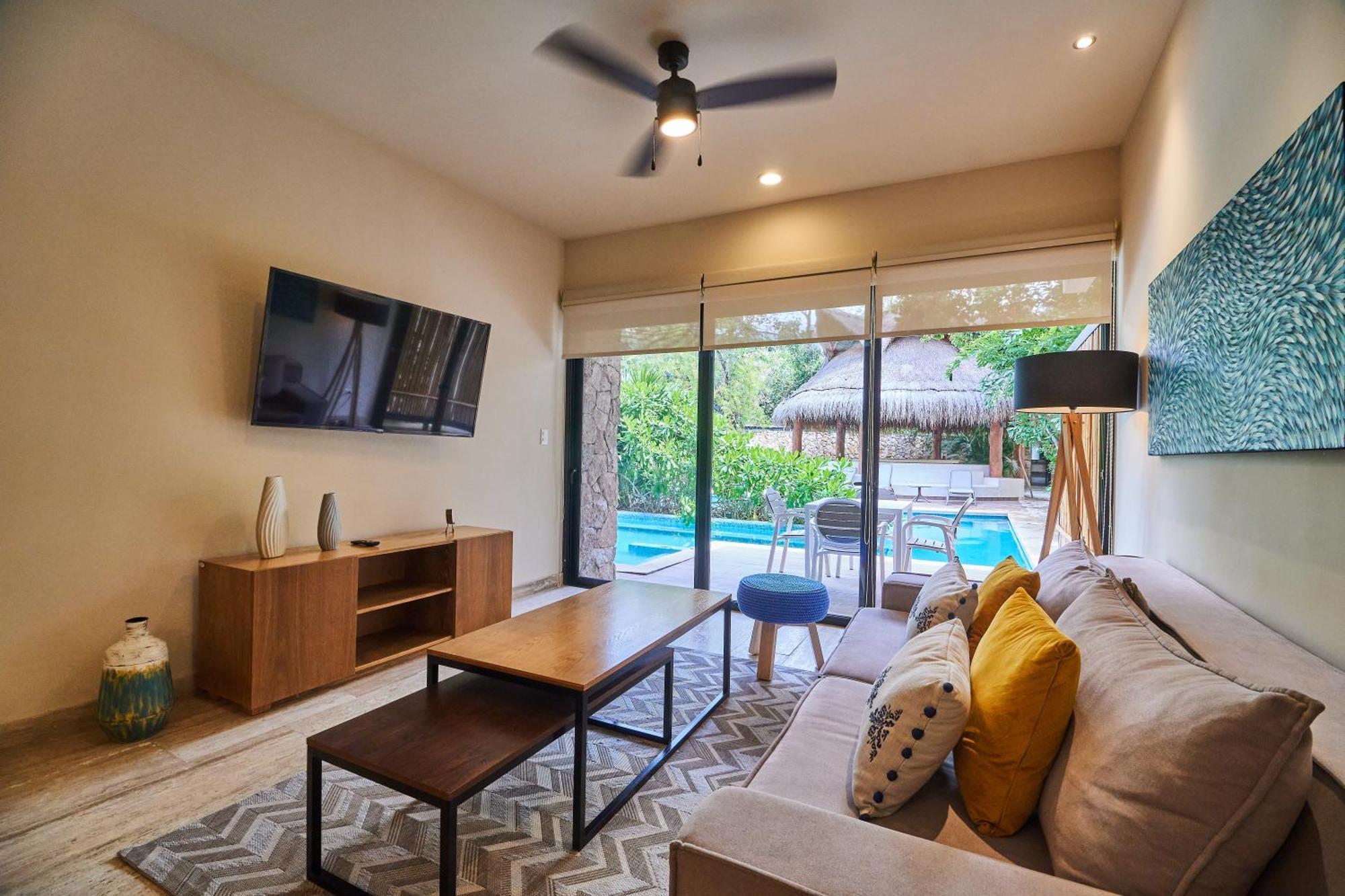 Apartment Homely And Equipped 2br With Swim Up Pool In Aldea Zama *