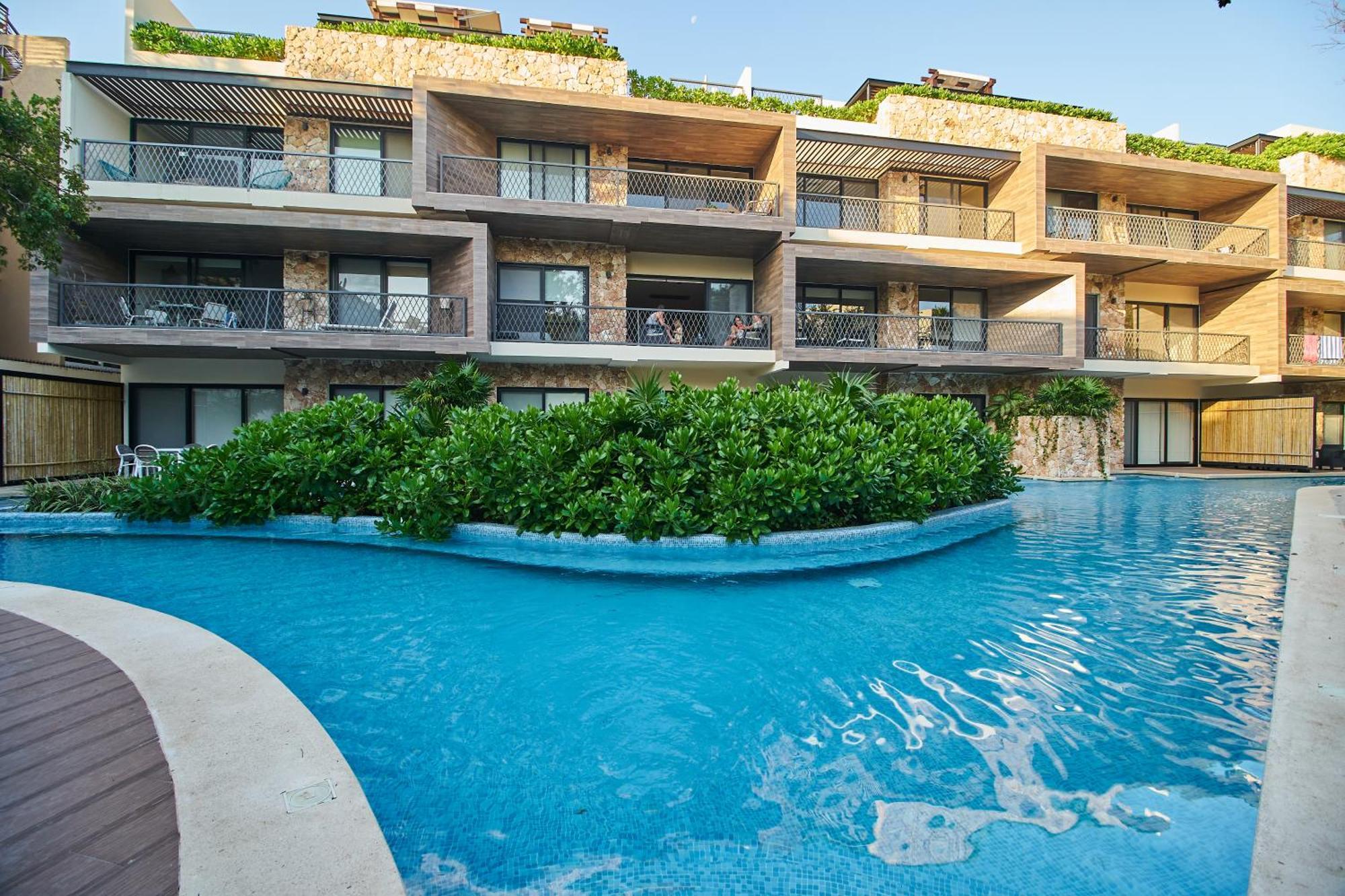 Apartment Homely And Equipped 2br With Swim Up Pool In Aldea Zama Tulum