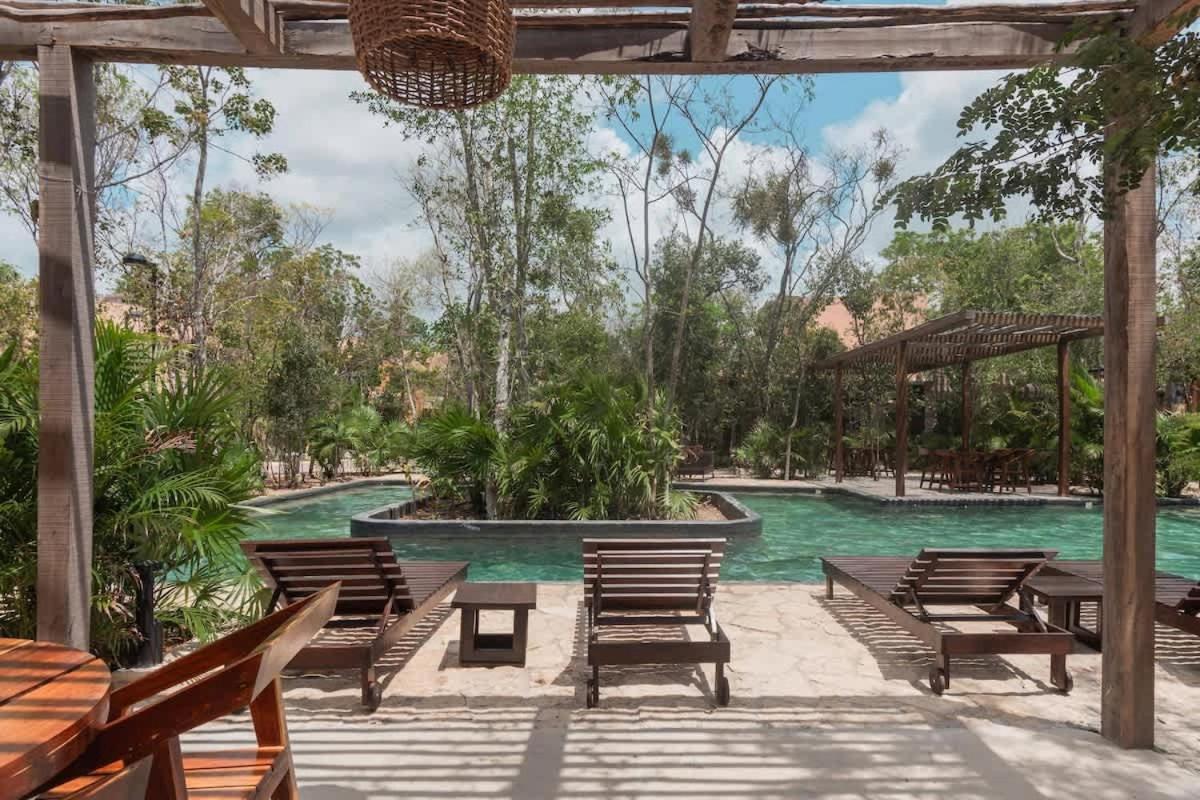 Stylish Duplex Lower Level 2-br Wifi Pool Gym * Tulum