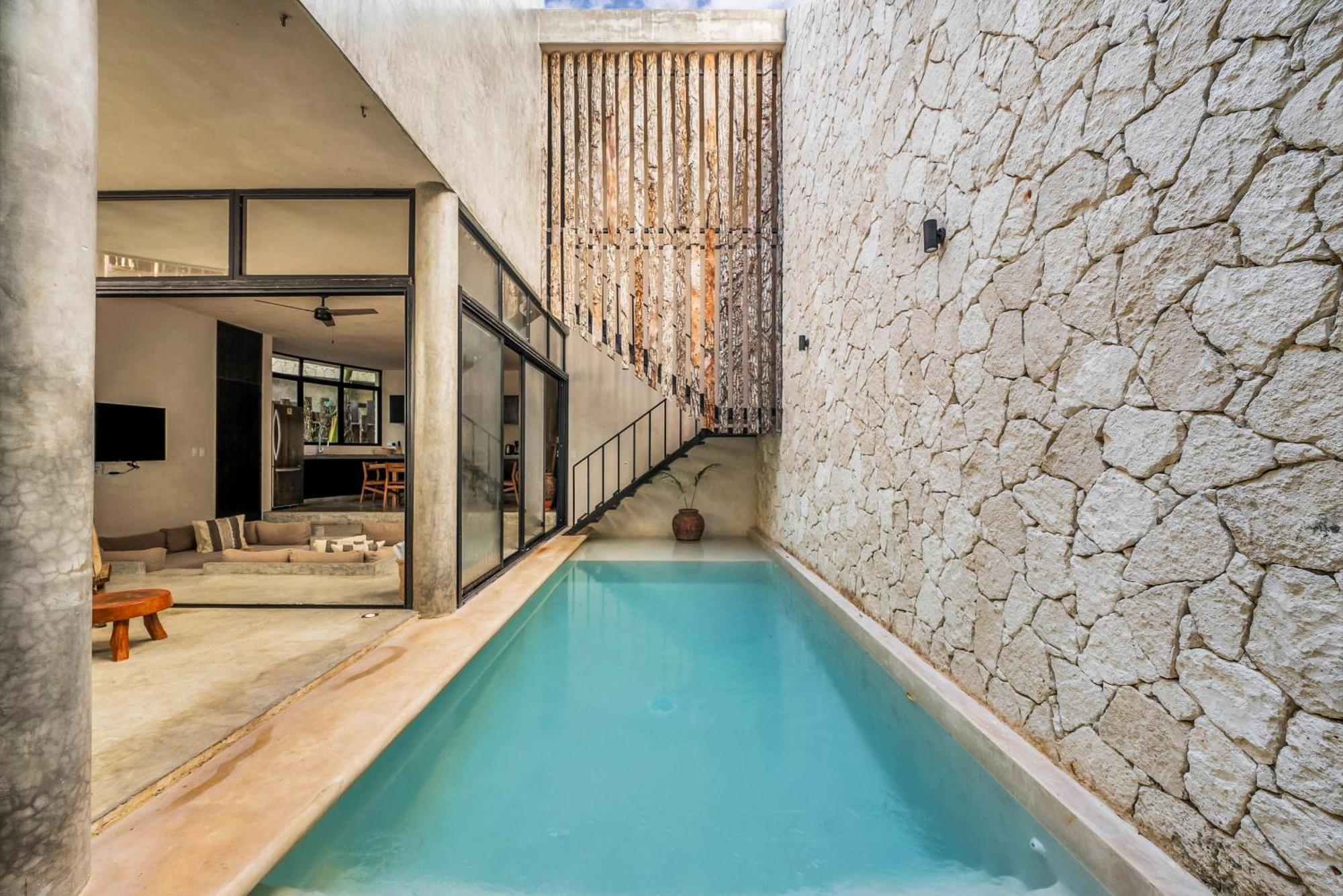 2 Tropical Bohemian Villas-2 Priv Pool-bbq 3a-3b * Tulum