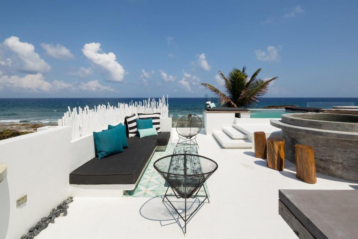 Luxury Oceanfront Estate With Pool, Staff, Sleeps 24 * Tulum