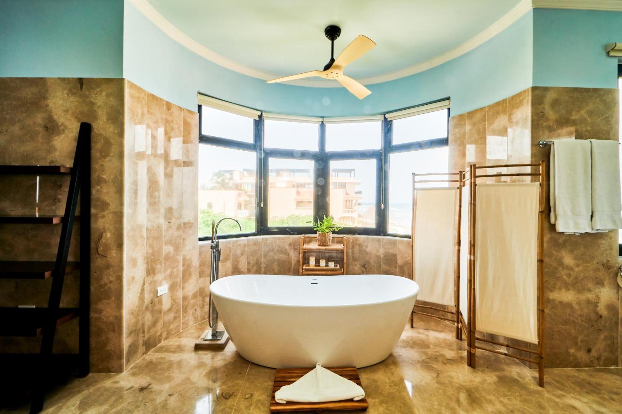 Exclusive Retreat At Hacienda Tankah Luxury 7 Bedroom Oceanfront Villa With Infinity Pool And Full Staff Included In Tulum Villa