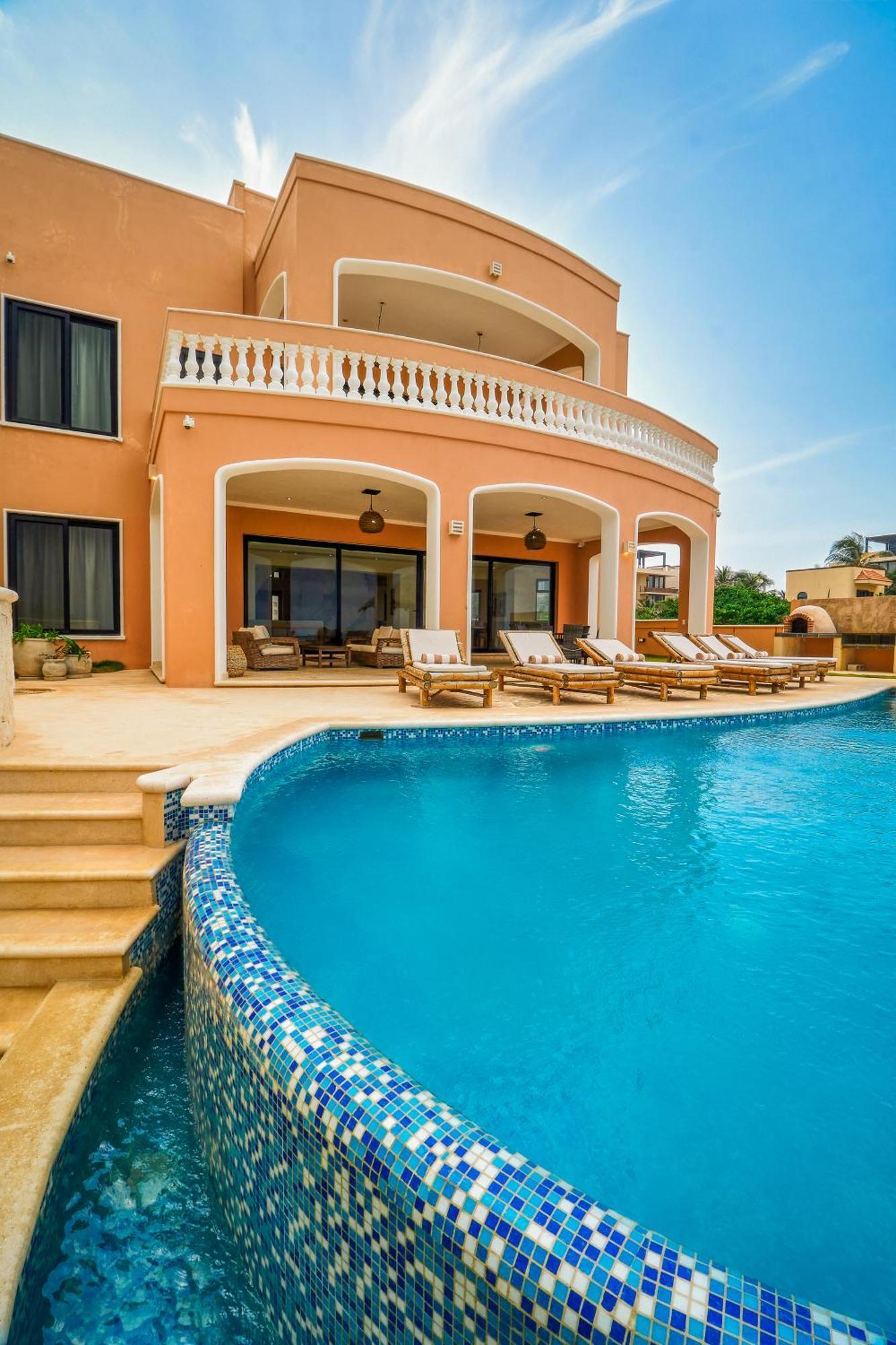Exclusive Retreat At Hacienda Tankah Luxury 7 Bedroom Oceanfront Villa With Infinity Pool And Full Staff Included In Tulum *