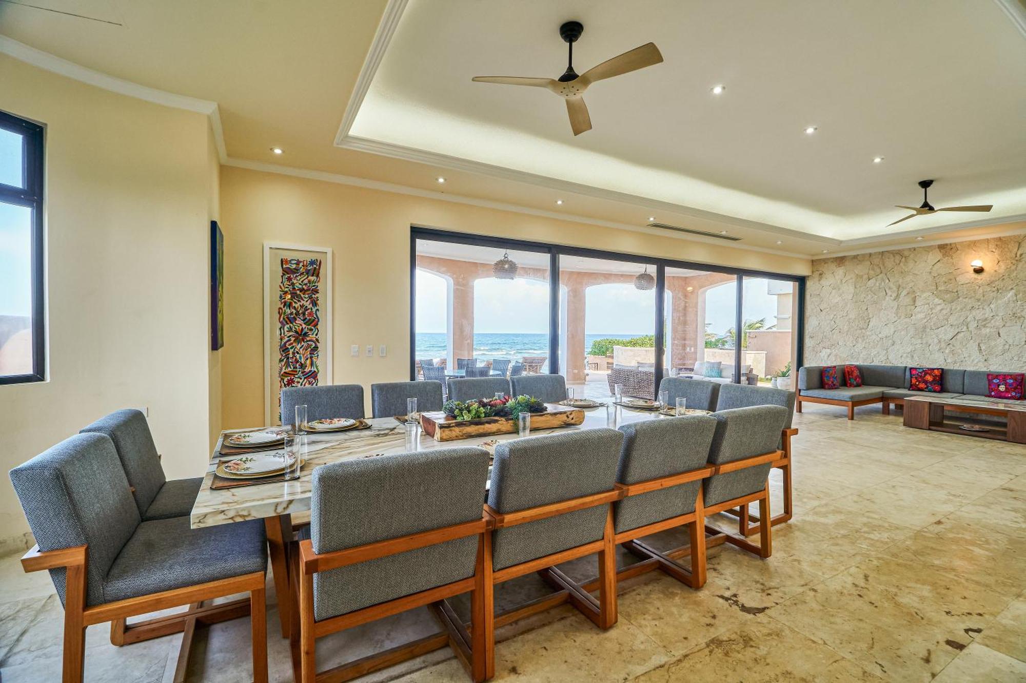 Exclusive Retreat At Hacienda Tankah Luxury 7 Bedroom Oceanfront Villa With Infinity Pool And Full Staff Included In Tulum Tulum