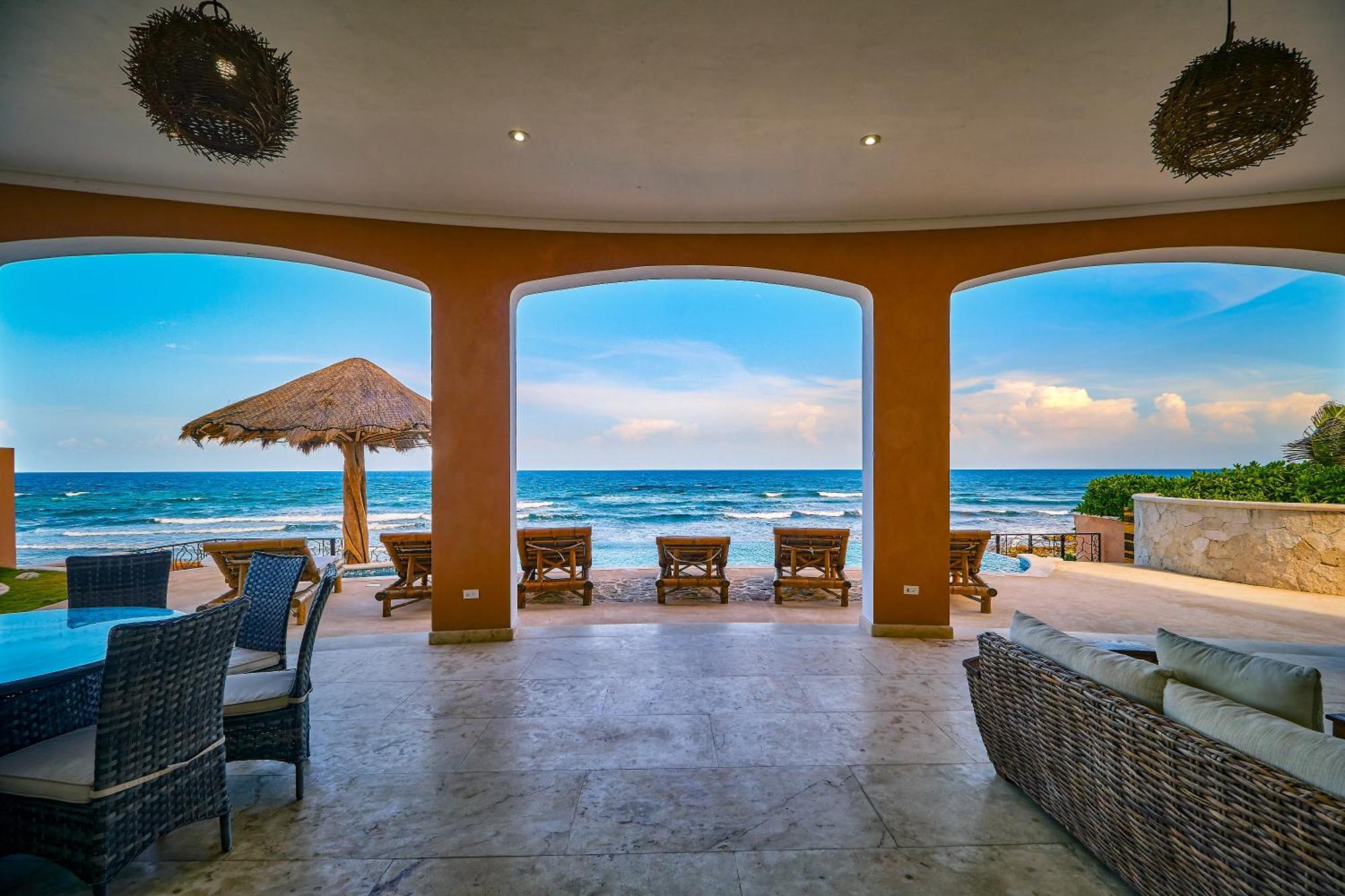 Exclusive Retreat At Hacienda Tankah Luxury 7 Bedroom Oceanfront Villa With Infinity Pool And Full Staff Included In Tulum Villa *