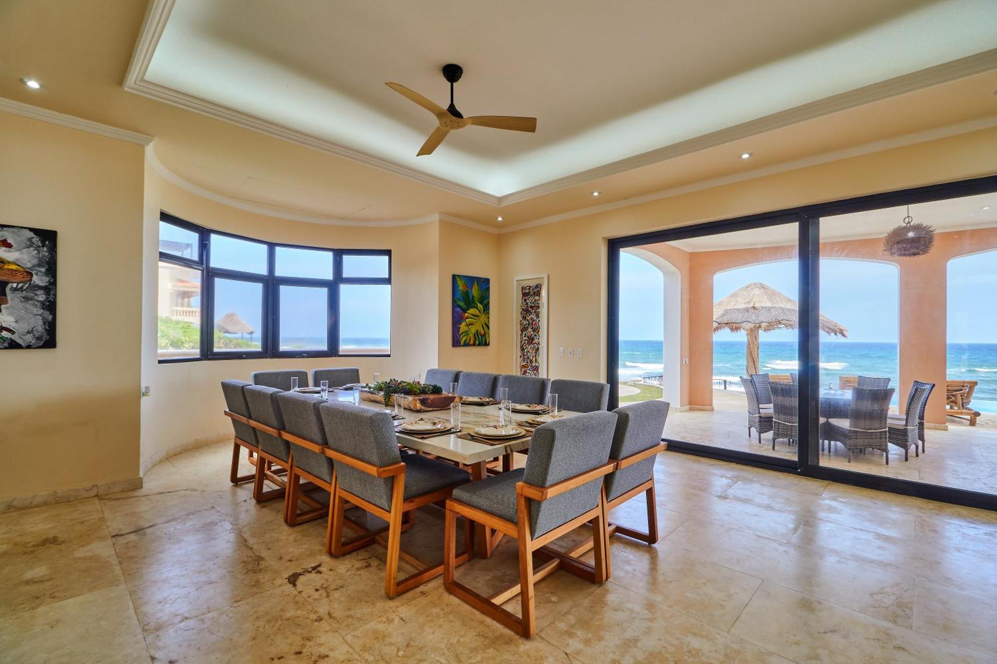 Exclusive Retreat At Hacienda Tankah Luxury 7 Bedroom Oceanfront Villa With Infinity Pool And Full Staff Included In Tulum