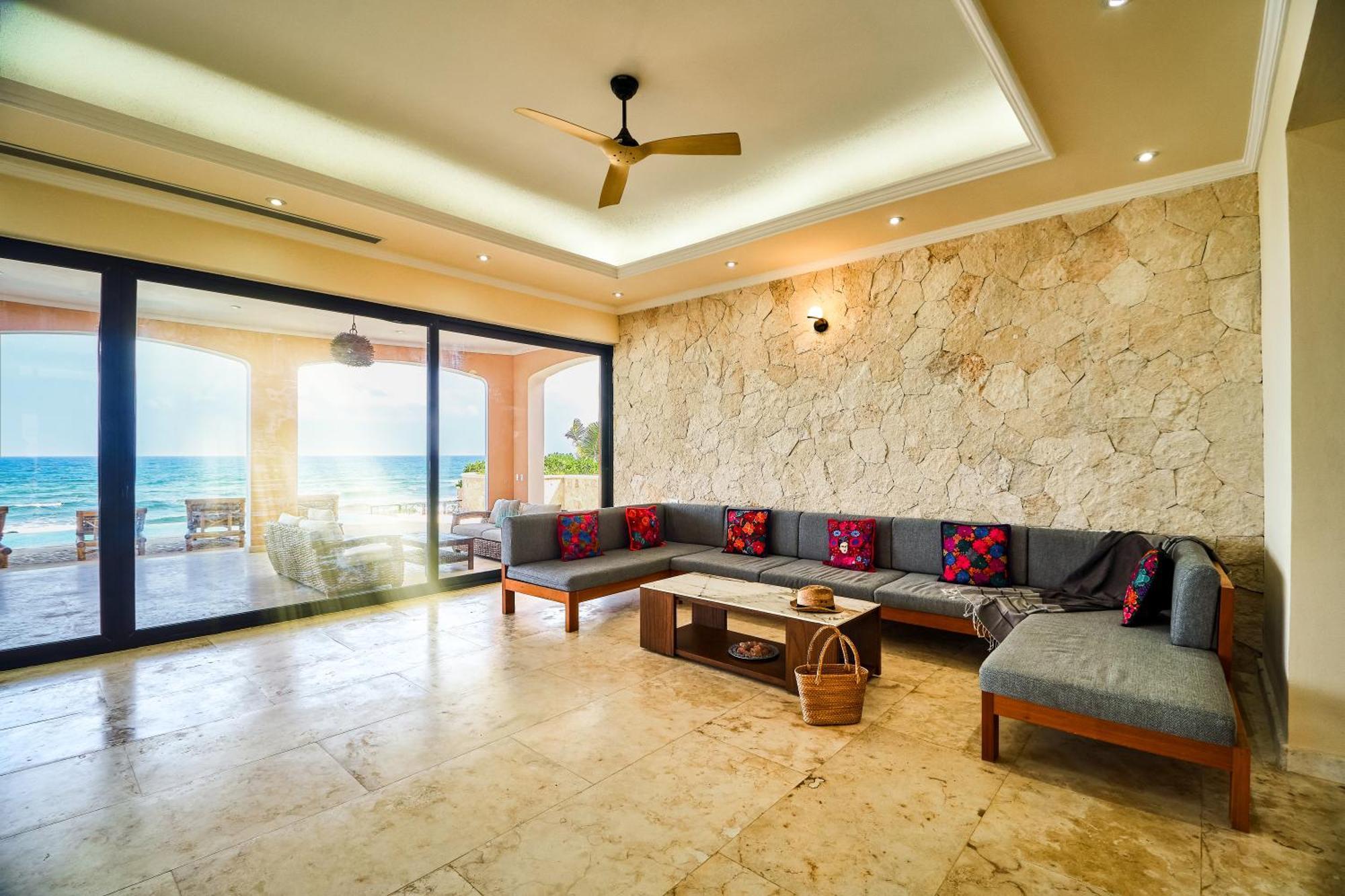 Exclusive Retreat At Hacienda Tankah Luxury 7 Bedroom Oceanfront Villa With Infinity Pool And Full Staff Included In Tulum