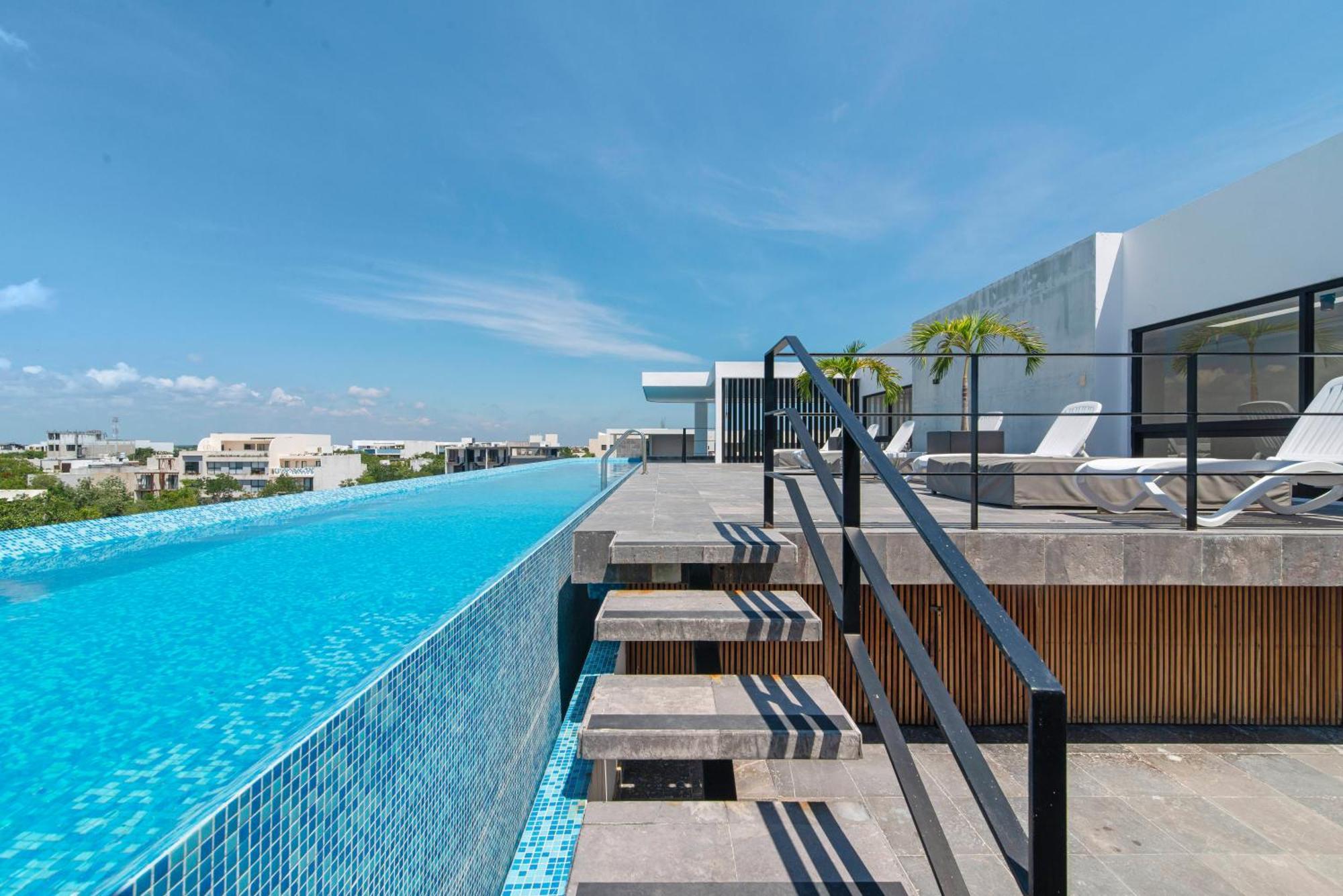 Nuevo Estudio Con Terraza Totalmente Equipado Aldea Zama Apartment *