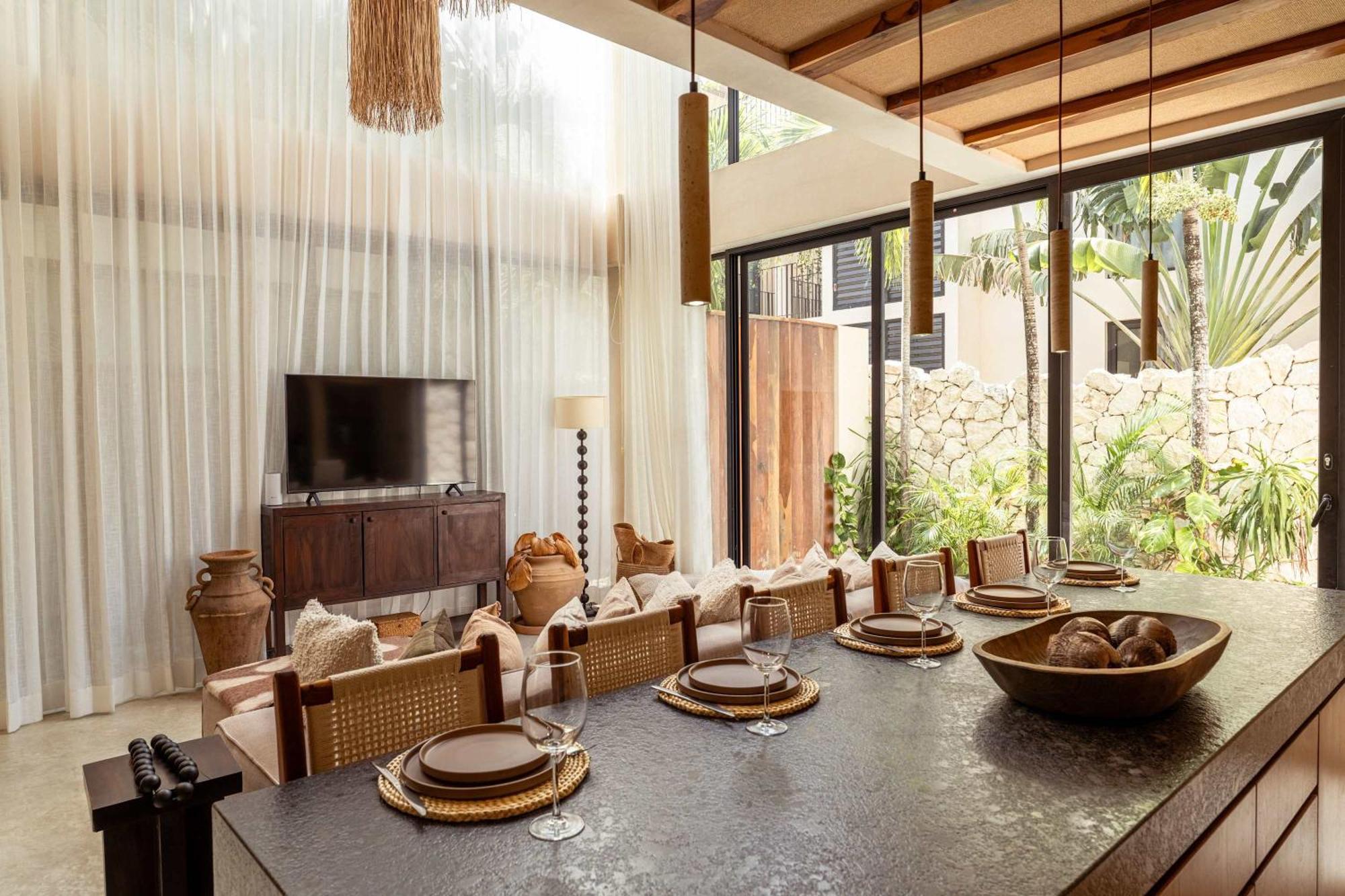 Chic 3br - 2 Pools With Rooftop Pool Modern Boho Design * Tulum