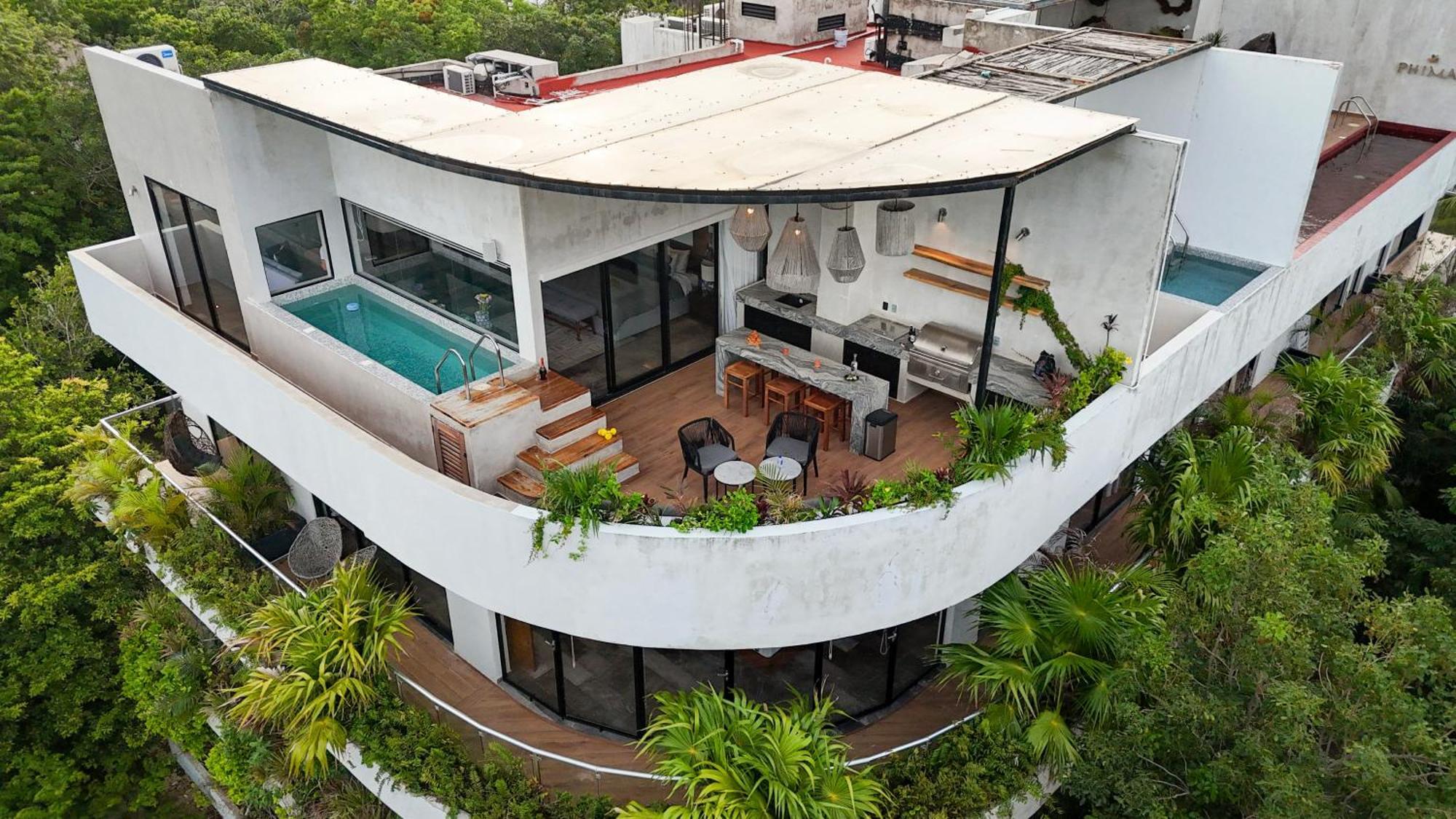 Amazing Penthouse W Private Pool Aldea Zama Apartment *