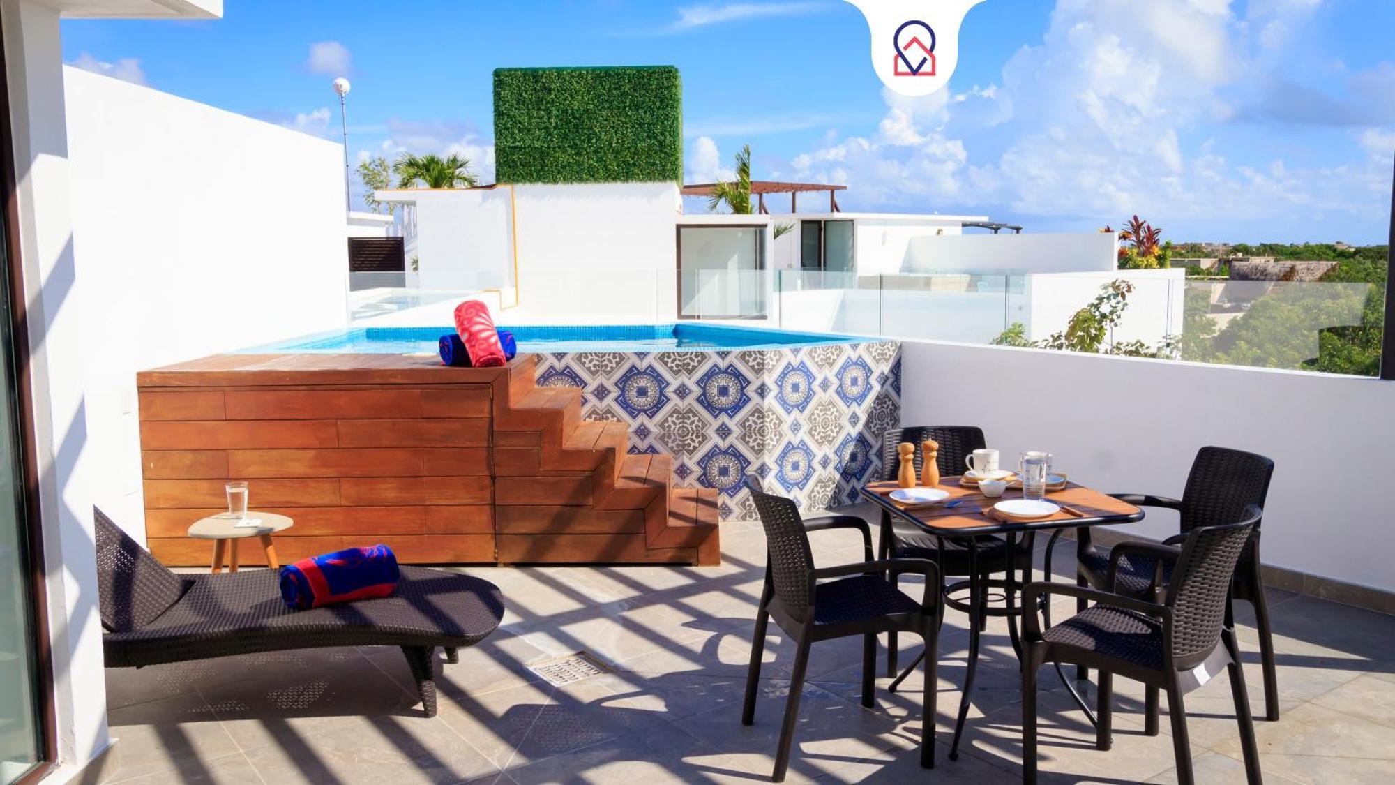 Apartment Penthouse With Private Jacuzzi In Tulum, 3 Bedrooms Tulum