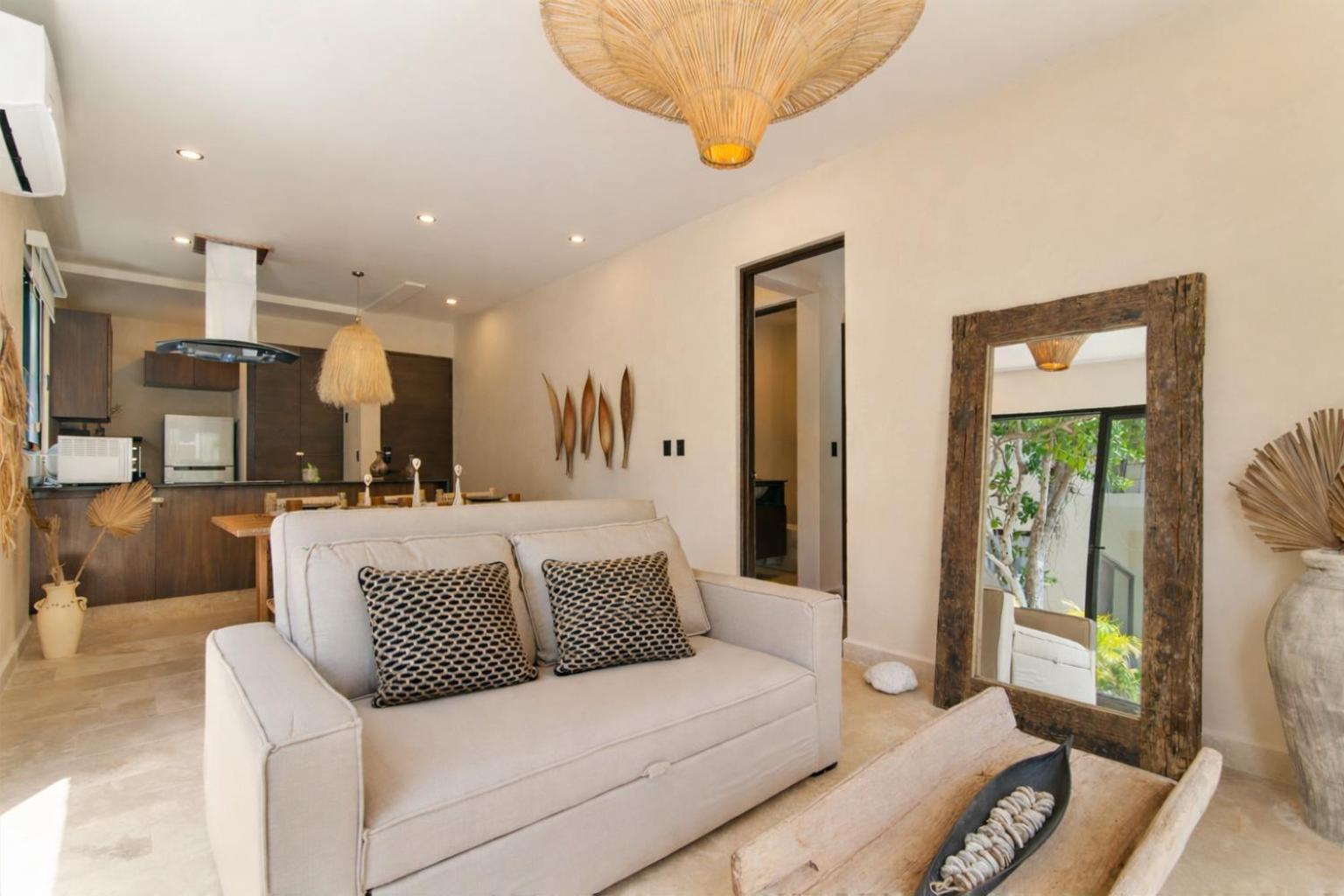 Apartment Boho Chic 2br With Swim-up Pool Near The Tulum