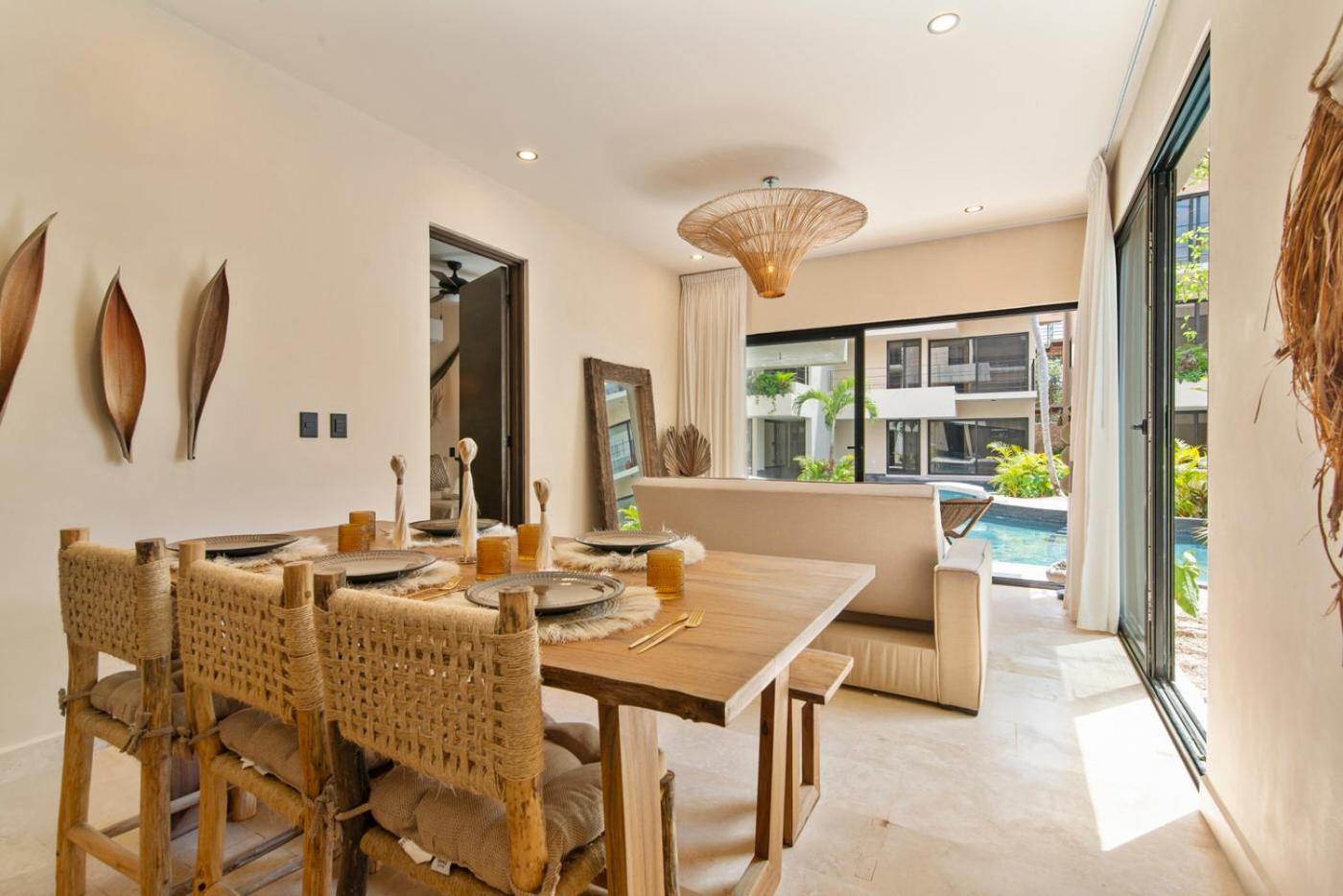 Boho Chic 2br With Swim-up Pool Near The Tulum