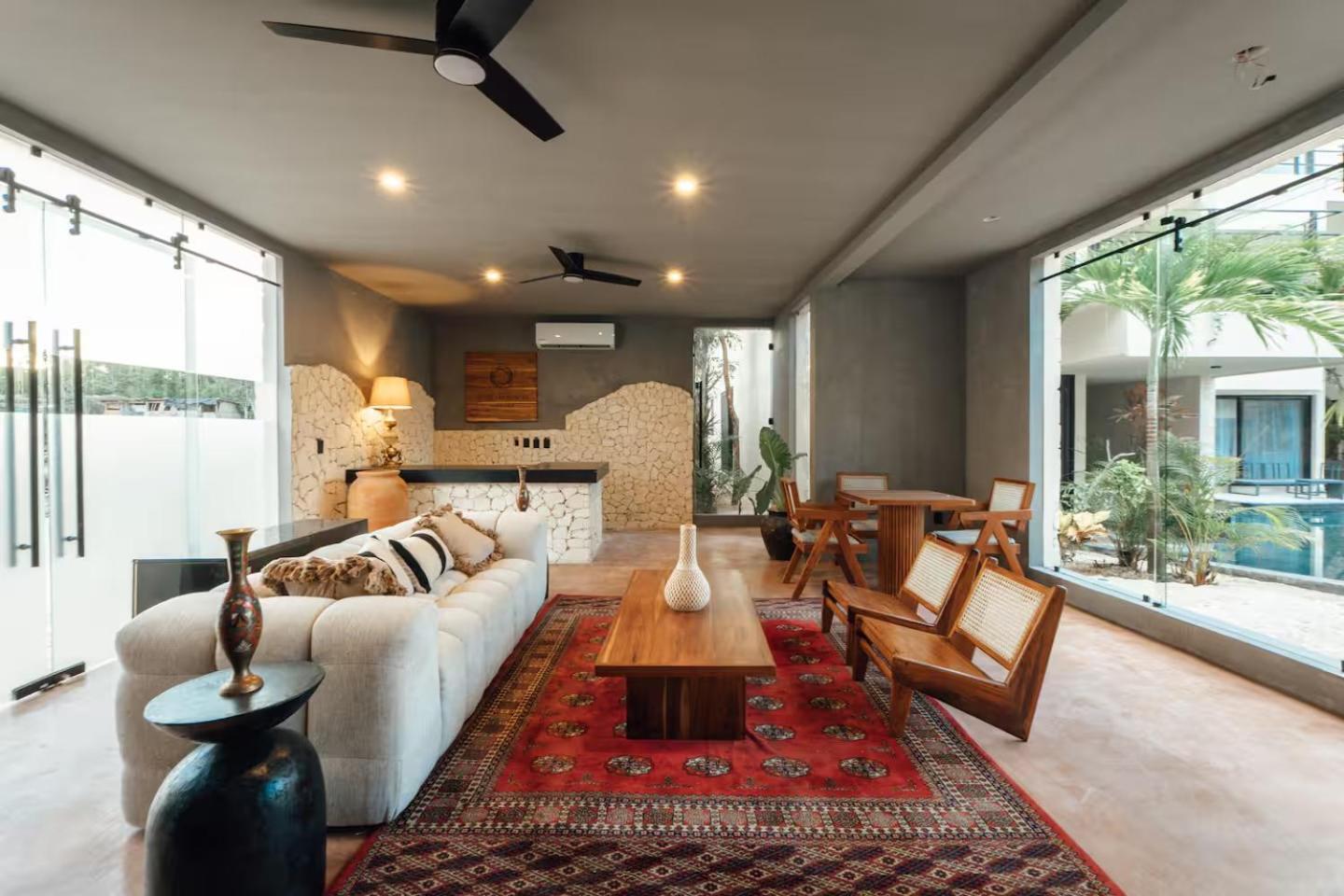 Apartment Boho Chic 2br With Swim-up Pool Near The Tulum