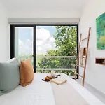 Sunsetviewph+privpool+near Beach&town+rooftop+50mb Apartamento Tulum