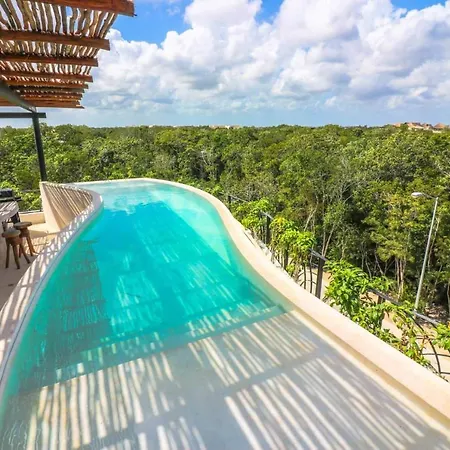 Spectacular Jungle In The Jungle Rooftop Pool Gym Bbq * Tulum