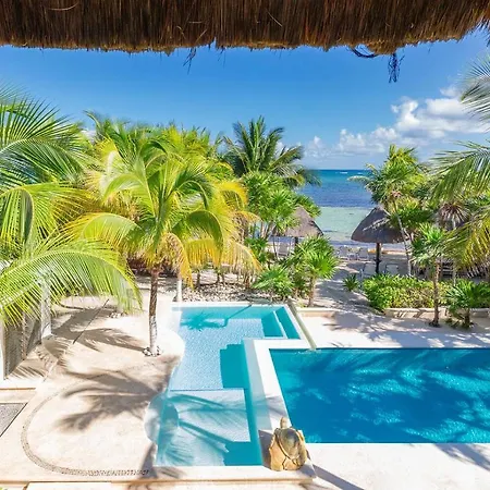 Beachfront Fully Staffed In Luxury Soliman Bay Villa Tulum