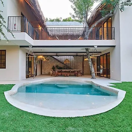 Exotic For 10 People With Cenote-style Pool Tulum