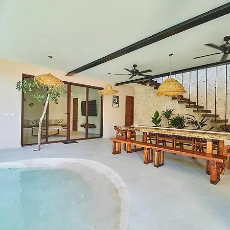 Villa Exotic For 10 People With Cenote-style Pool *