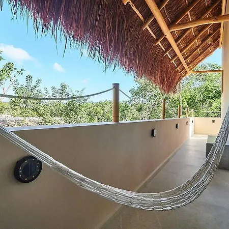 Exotic For 10 People With Cenote-style Pool Villa *