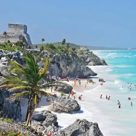 Rooftop W/private Pool. Close To Beach/town. 60mb Tulum