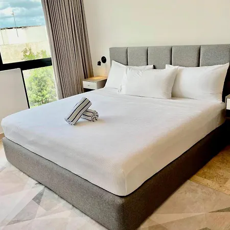 Roof Pool Gym And King Bed In Zama Katia Apartment *
