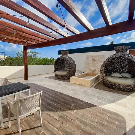 Apartment Boho Swim-up With Priv Pool, Terrace , Gym And Bar