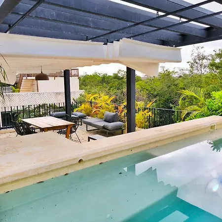 Nuuch Ph1 Comfy 2 Bdr Penthouse W Pvt Pool Aldea Zama Apartment