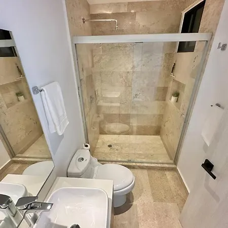 Cozy With Balcony And Rooftop Pool In Apartment Tulum