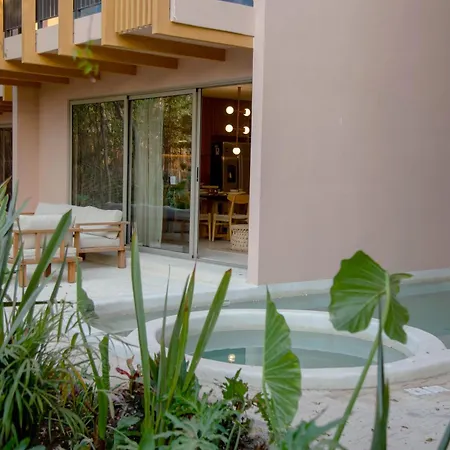 Spark 3 Bedroom Condo, With Private Pool, Restaurant And Yoga At Aflora Tulum