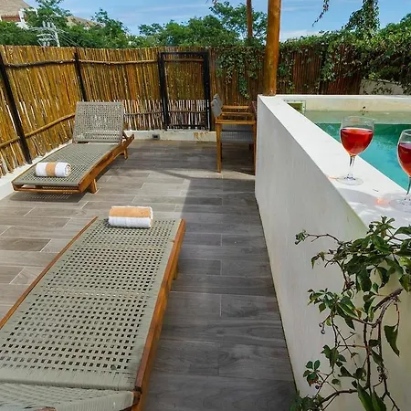 2 Bdr Bohemia Private Pool Yoga Relax Villa Tulum