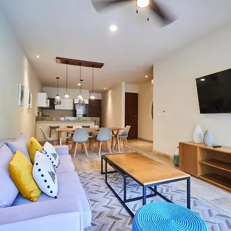 Homely And Equipped 2br In Paramar Ve - With Swim Up Pool In Aldea Zama *