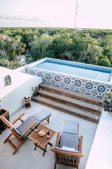 Apartment Boho Penthouse Sunset View Priv. Pool Aldea Zama