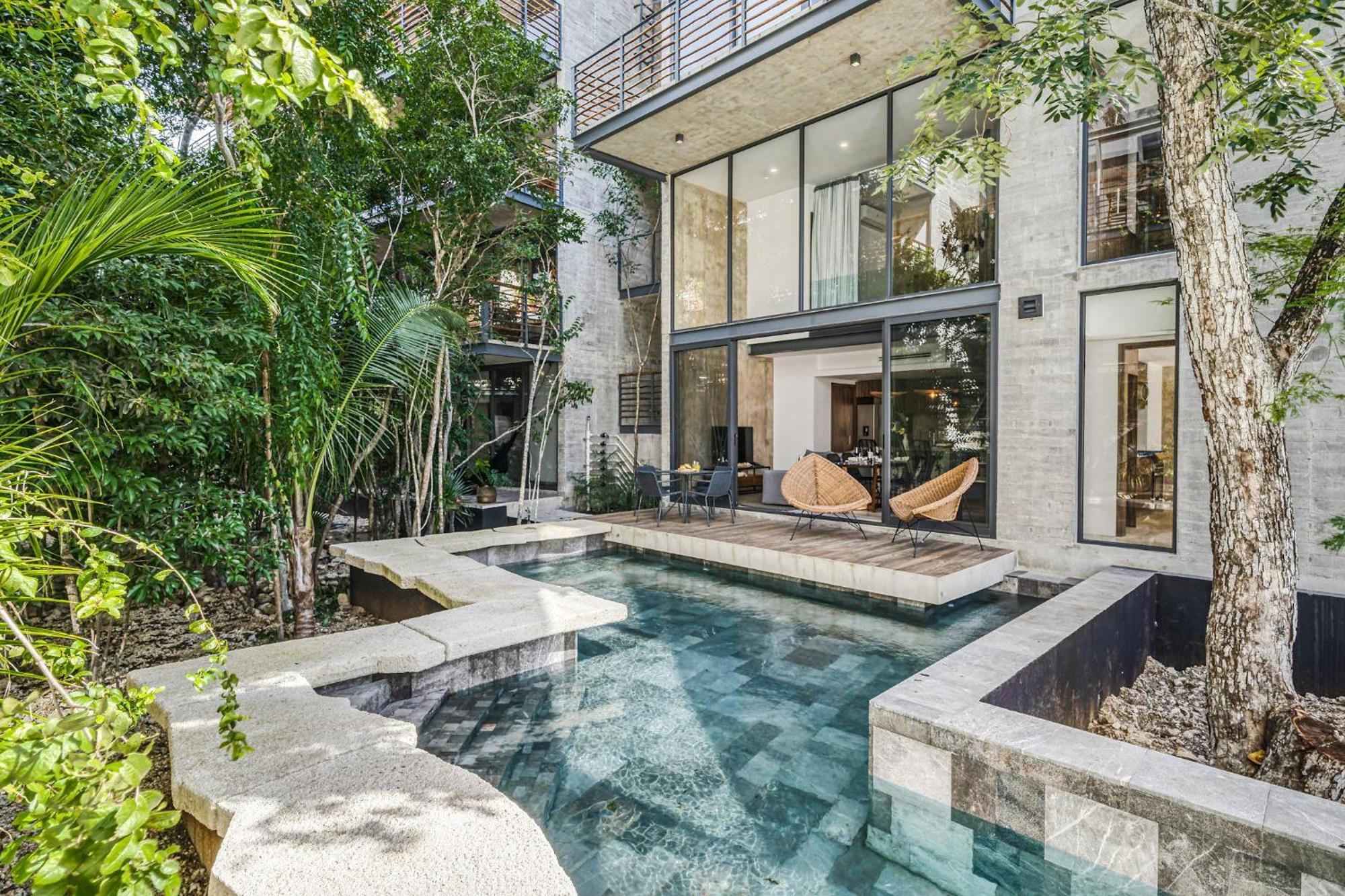 Hidden Swim Up Loft W Cenote Rooftop Pool Gym *