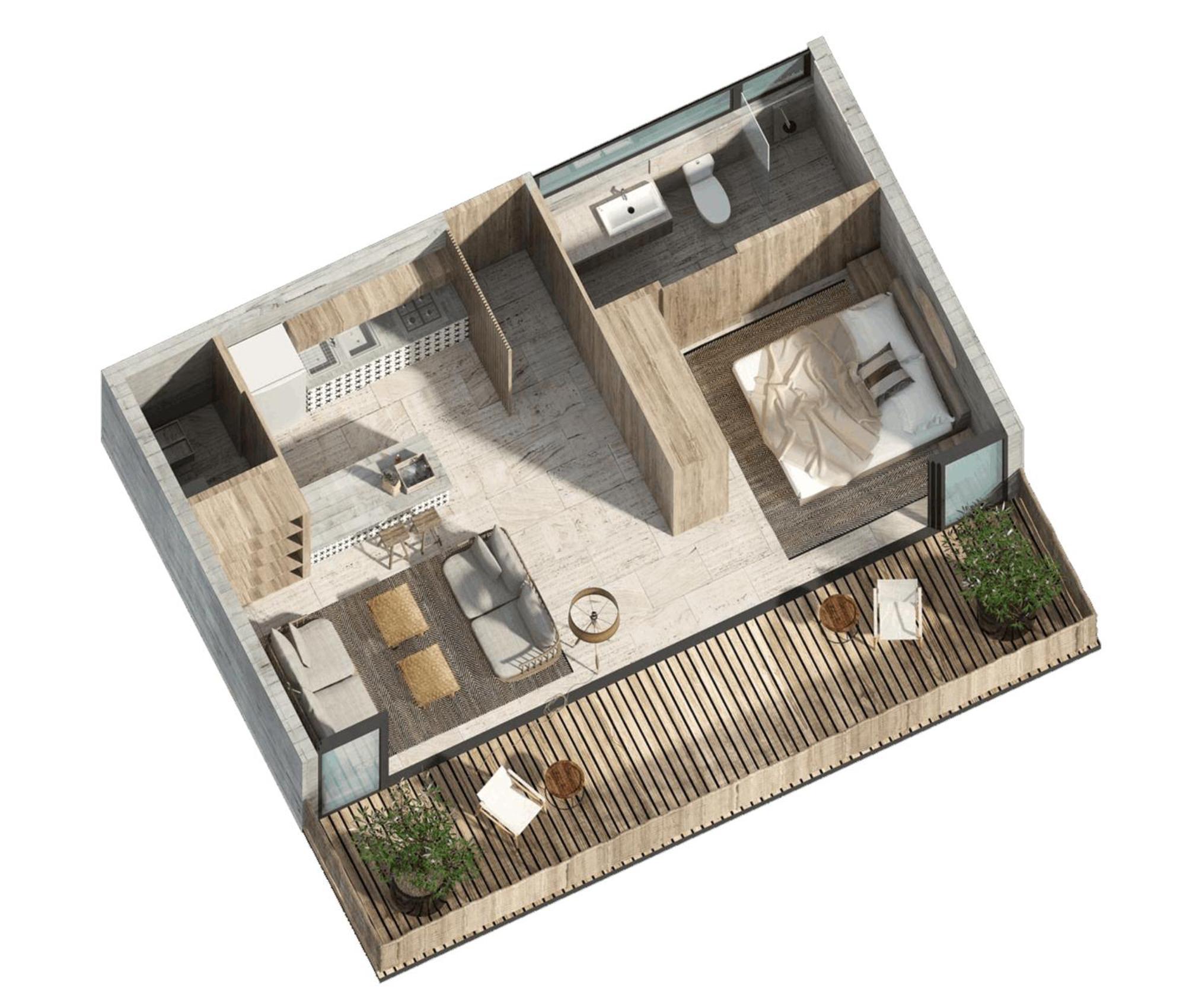 Waterworld 1br Cenote Rooftop Pools Gym *