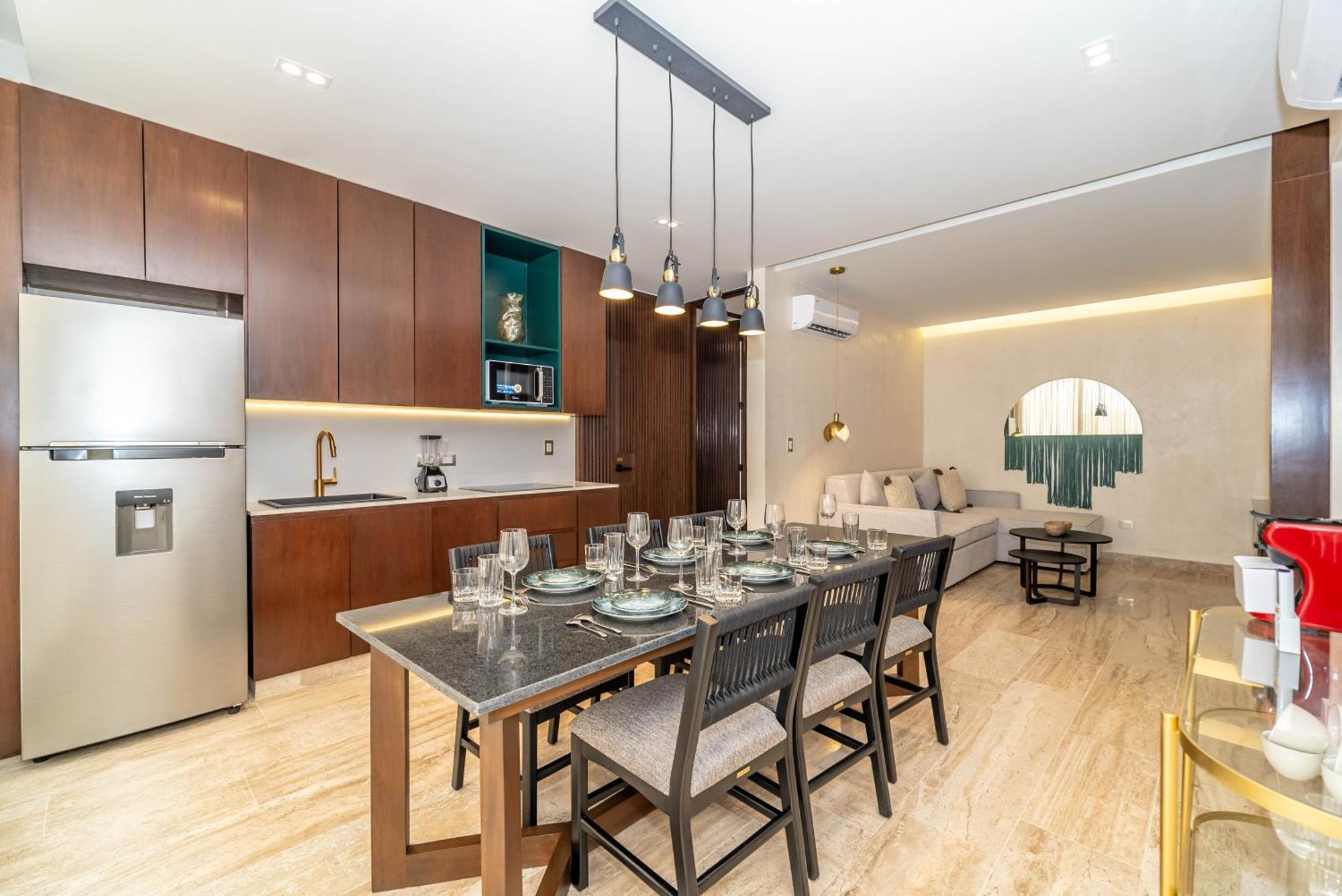Сasa de vacaciones 2br Plunge Pool, Rooftop Pool, Gym, Kids Playroom Tulum