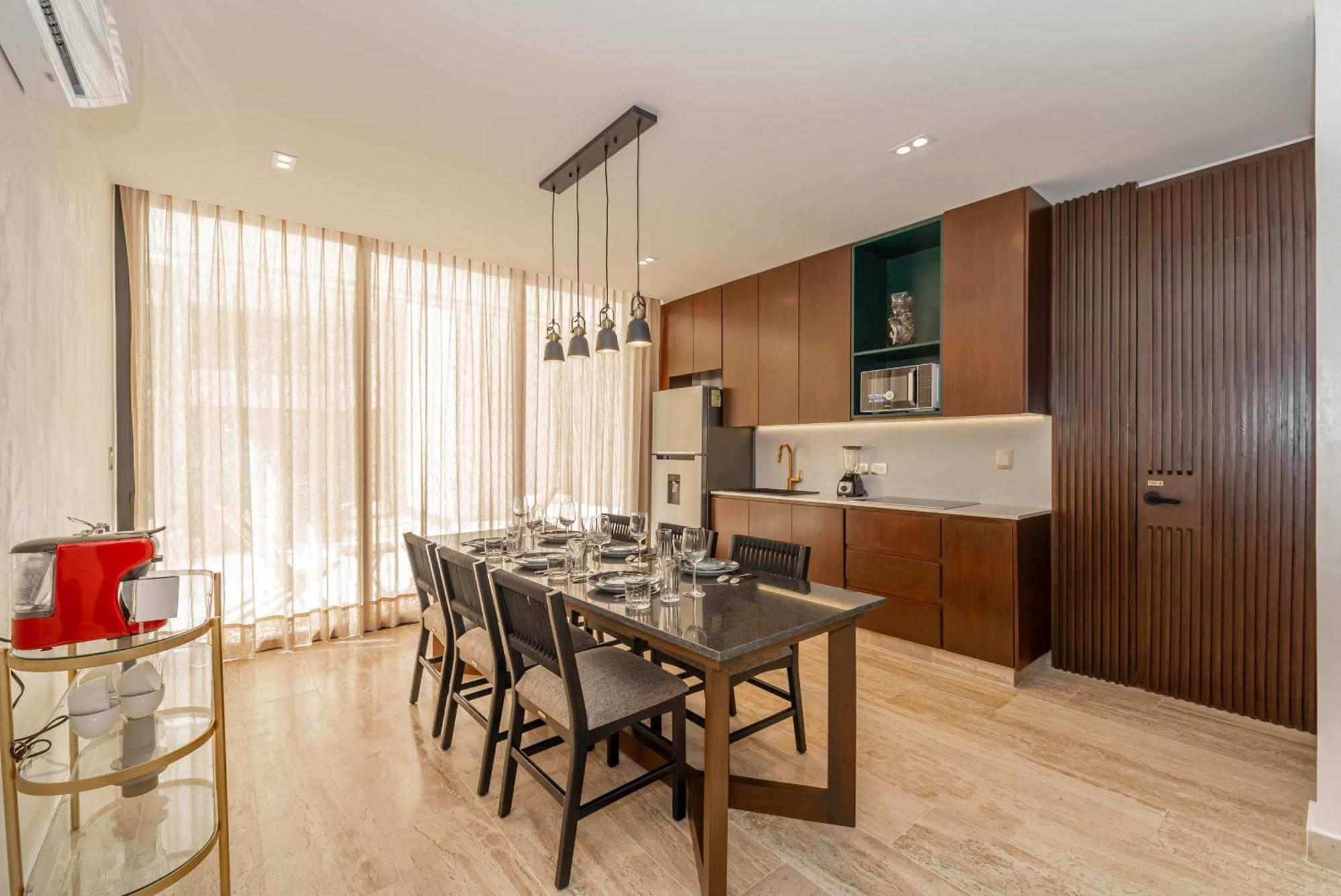 Сasa de vacaciones 2br Plunge Pool, Rooftop Pool, Gym, Kids Playroom Tulum