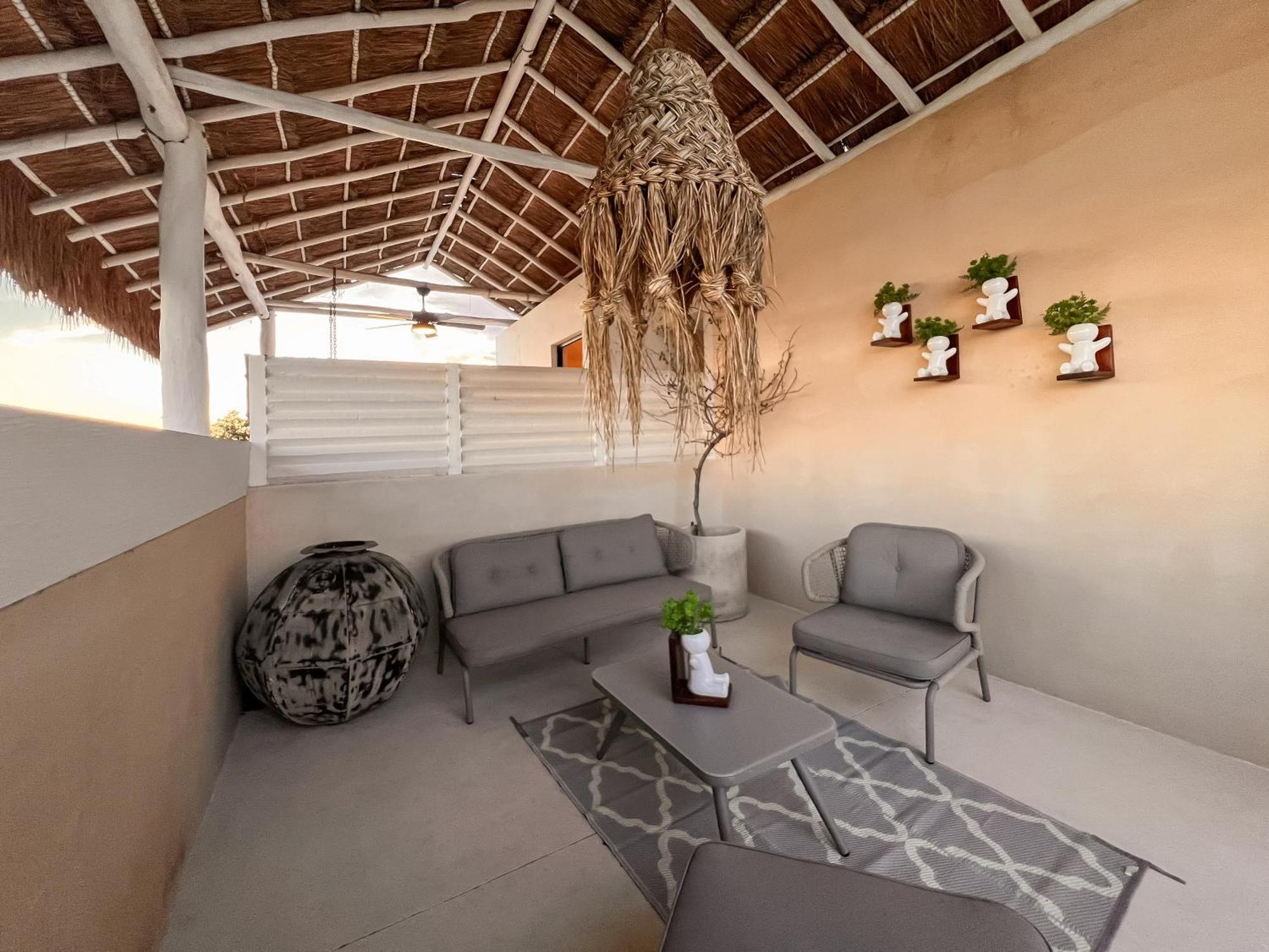Stylish Mexican Interior Ph- Private Rooftop -gated Community Apartamento Tulum